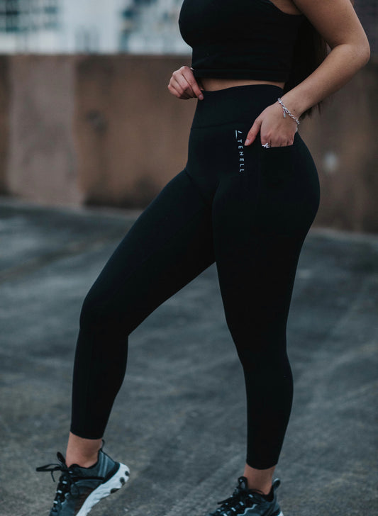 ‘Move’ high waist yoga leggings- Black