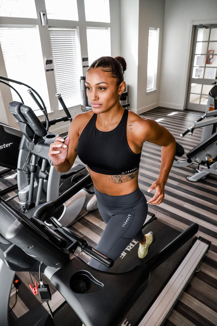 ‘Ultimate’ Strappy Back Sports Bra- Black