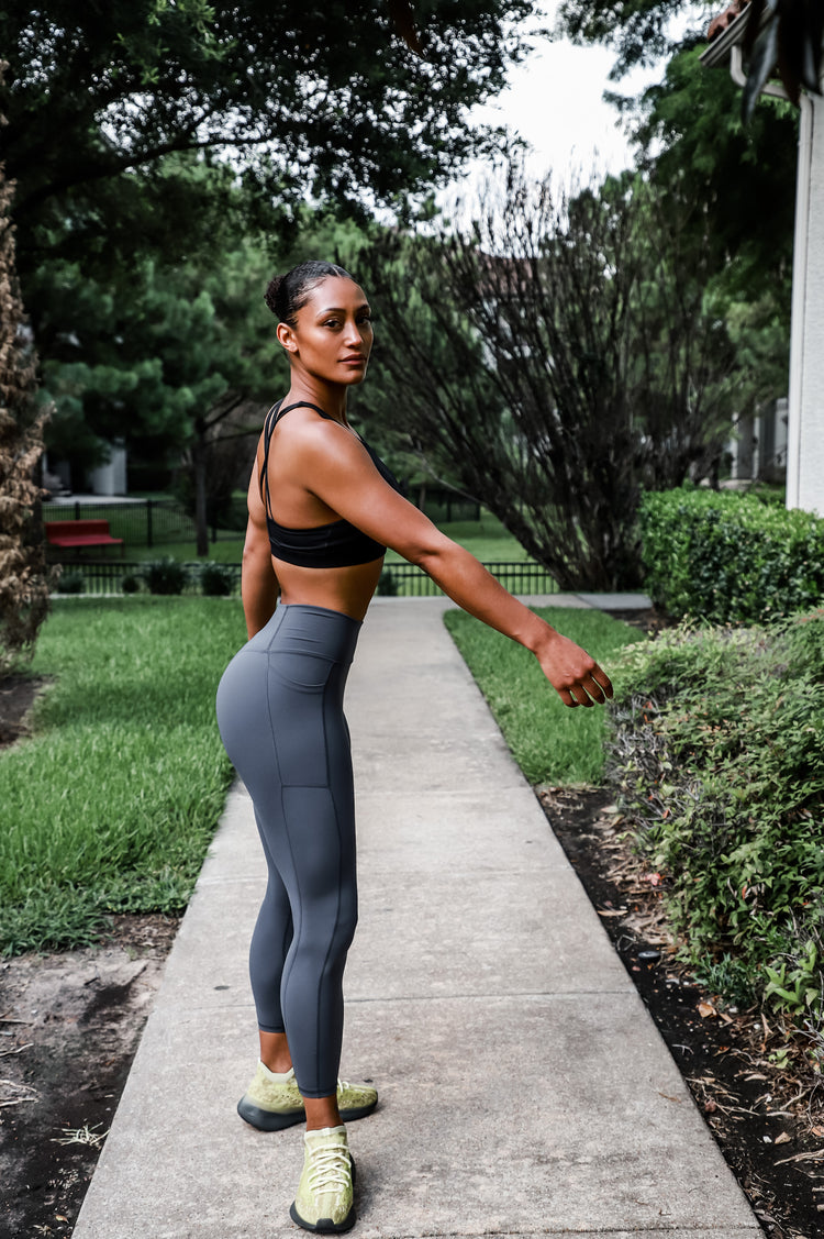 ‘Ultimate’ Strappy Back Sports Bra- Black